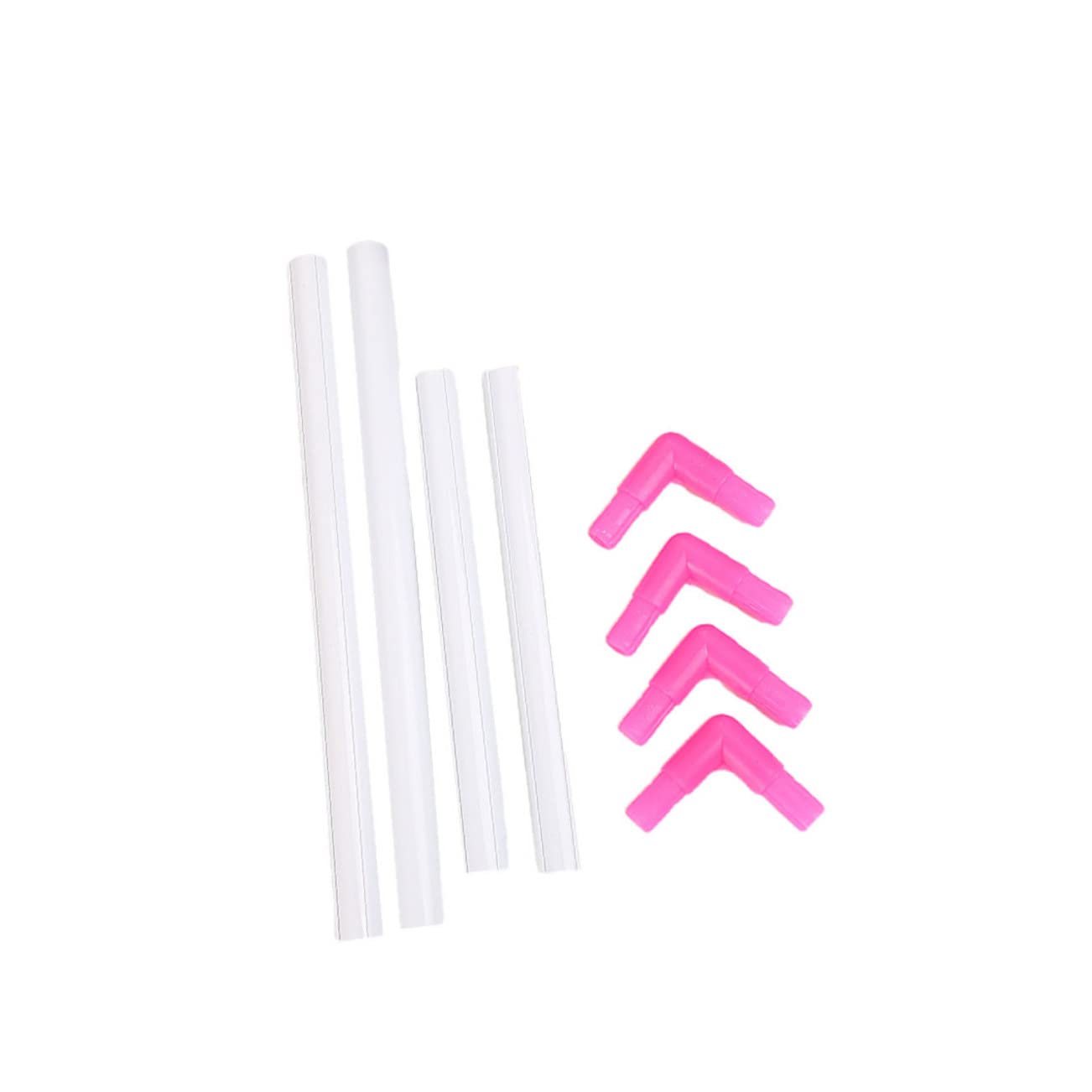 DOITOOL Embroidery h Hoop Frame Belt 8pcs Set 25x35cm Easy Assembly Perfect for Quilting Random Color