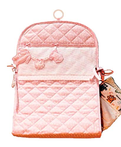 Filet - Porta Pannolini | Porta Pigiama | Organizer Da Appendere Per Fasciatoio E Cameretta, color Rosa