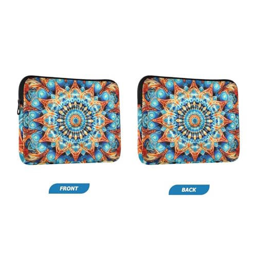 Funda para portátil 13-14 pulgadas impermeable azul y naranja miniatura 2