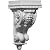 Ekena Millwork COR04X05X10HA 4 7/8-Inch W x 5 1/2-Inch D x 10 1/8-Inch H Hamilton Corbel
