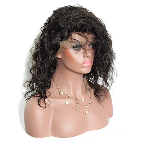 Short Bob Full Lace Front Human Hair Wigs for Black Women Natural Wave Malaysian Hair Glueless Full Lace Wig (12" lace front wig)