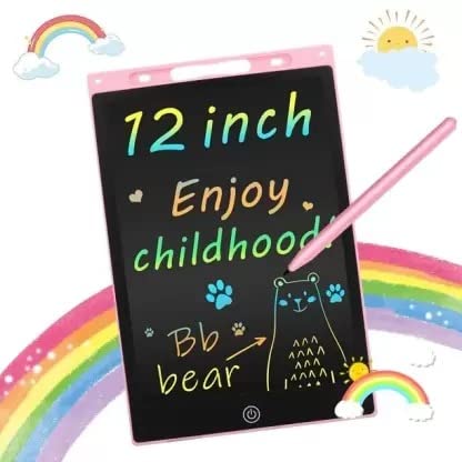12 inch LCD Pad Writing Tablet,Writing Pad Notepad for Kids & Adults (Pink) 12 inch LCD Pad Writing Tablet,Writing Pad Notepad for Kids & Adults (Pink)