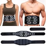 IWETQFF FDA Cleared - MHD TENS Muscle Stimulator Electronic Abs Muscle Toner Ab Machine Trainer for Abdomen Easy Abs Muscle Stimulation and Activation, Home Gym Use