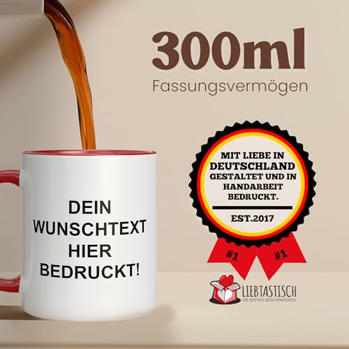 LIEBTASTISCH Personalisierte Tasse – Tasse mit Namen – Spülmaschinen- & Mikrowellengeeignet – In Deutschland bedruckt – 330 ml… – Ansicht 6