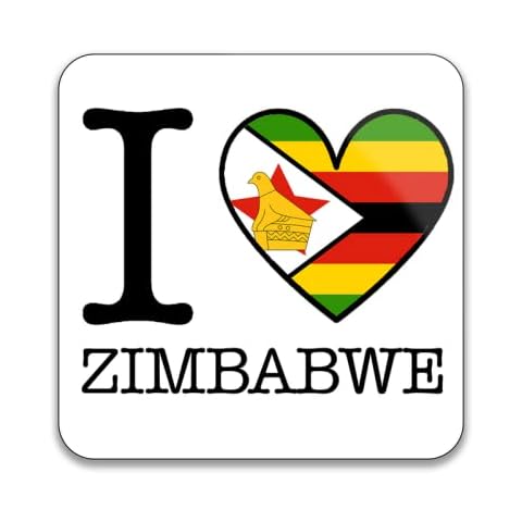 Gift Insanity Zimbabwe Flag Heart Fridge Magnet Cover