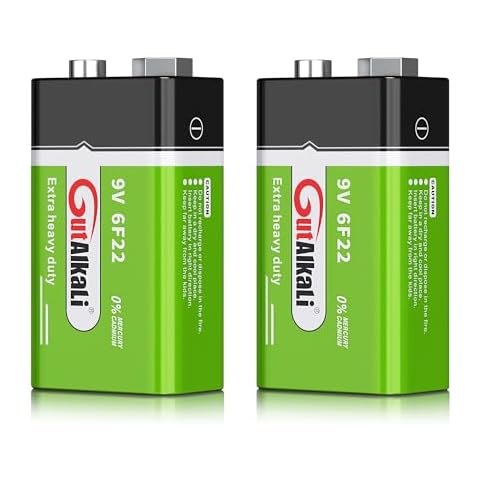 GutAlkaLi 9V Alkaline Batteries Pack of 2 Cover