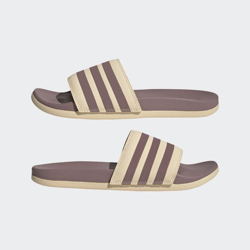 Image of adidas womens Adilette Comfort Slides Sand Strata /Wonder Oxide /Sand Strata 11