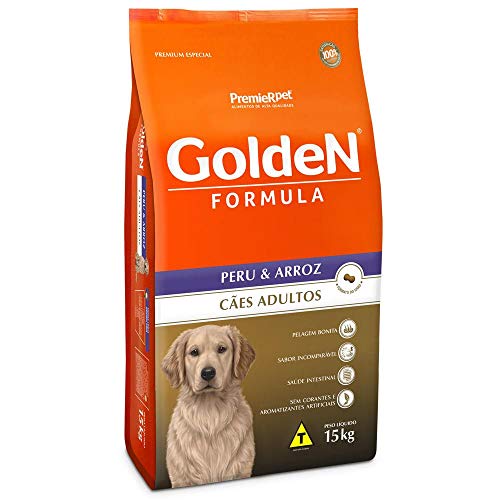 Ração Golden Fórmula Cães Adultos Peru e Arroz – 15 kg