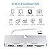 immagine 3USB 3.0 IMac HUB, Rocketek Powered Hub con 4 porte USB 3.0, Dotato di Lettore di schede di Memoria SD/TF Compatibile con 2019/2017 iMac e 2017 iMac PRO e Dopo