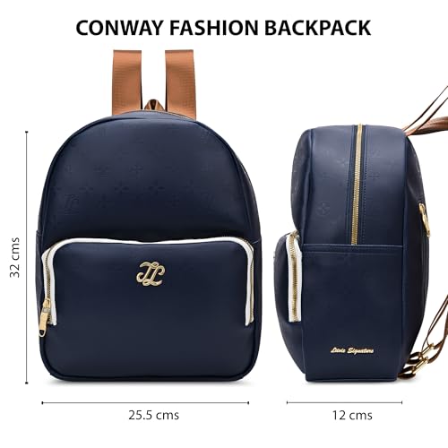 Image of Lavie Signature Women's Colourblock Conway Fashion Backpack for Women | Fashion Backpack for Work | Ladies purse | Stylish Shoulder Bag | Gift For Women