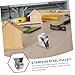 Gatuida Stainless Steel Groove Wheel Pulley Heavy Duty Door Pulley for Sliding Track Doors Versatile Application Residential Industrial Settings Smooth Operation Ergonomic Design