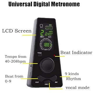 SOLO Digital metronome, métronome intelligent, écran couleur haute définition, voix, adapté au piano, guitare, violon… - Les Beatles, Paul McCartney, John Lennon, RIngo Starr, George Harrison SOLO Digital metronome, métronome intelligent, écran couleur haute définition, voix, adapté au piano, guitare, violon… – Image 2