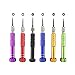 Precision Small Repair Tools Kit, Repair Screwdriver Set 6 in 1 for Fixing Cell Phone Watch Computer Tablet, Removable Opening Pry Tool Repair Kit Set, 1 Set