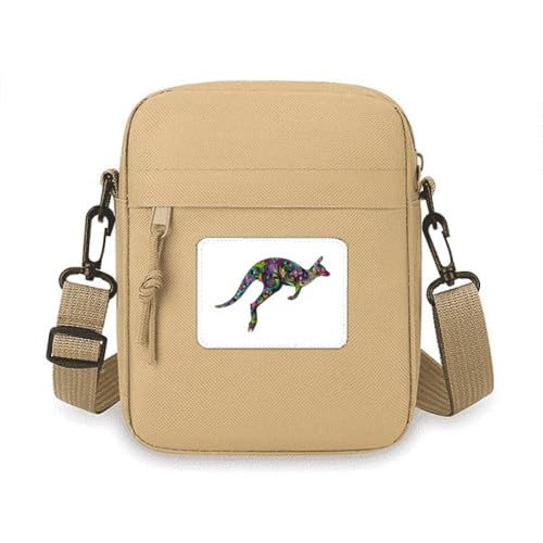 Sac à bandoulière Australie dessin coloré pour téléphone portable
