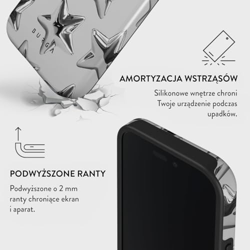 BURGA Etui na iPhone 16 Plus – Dwuwarstwowa Hybrydowa Obudowa z Amortyzującym TPU, Odporna na Zarysowania, Podniesiona Ramka dla Ochrony Ekranu, Kompatybilne z MagSafe do Codziennego Użytku