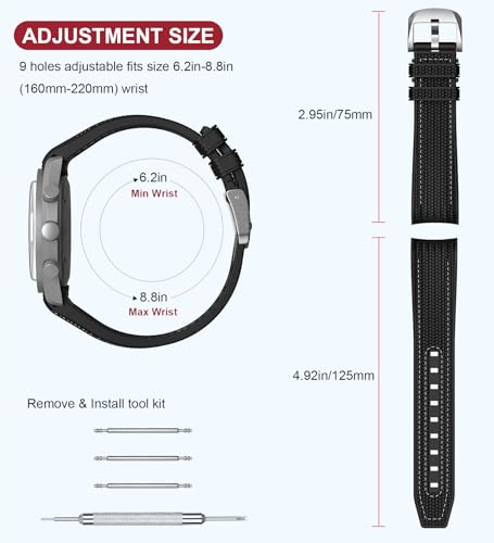 Image of Strap for Moonswatch Watch,Lengthening No Gap Silicone Establishment Pattern Strap for Omega X Swatch Speedmaster Moonswatch Watch,Quickly Release Curved Strap for Swatch Omega Men Women