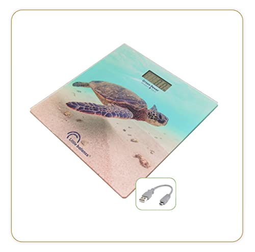 Pèse personne électronique LITTLE BALANCE 8653 USB 180 kg / 100 g Motif tortue - vue 8