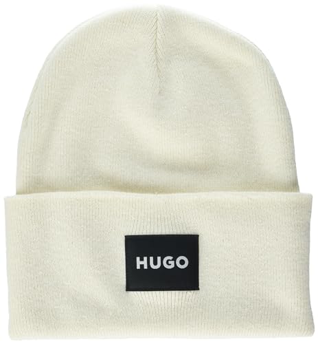 Bonnet HUGO de qualité supérieure en maille de coton Crème Navajo