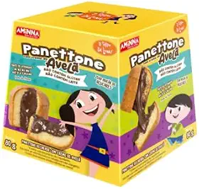 Panettone sem glúten com Creme de Avelã - Show da Luna