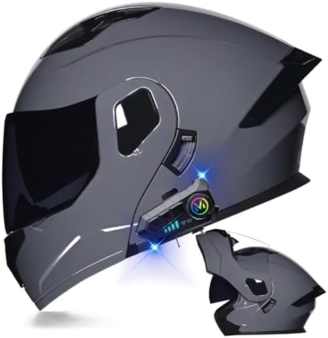 Full-Face Flip-Up Motorcycle Helmet Motorcycle Bluetooth Modular ...