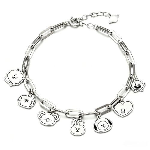 Yotlein Pulsera BT1S Ajustable, Acero de Titanio