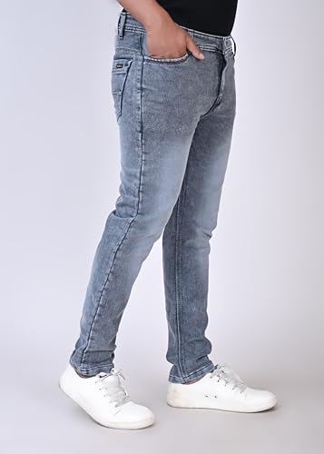 Image of Men's Slim Fit Stretchable Denim Jeans Stylish Mid-Rise Casual Wear Comfortable Soft Cotton Blend Fabric Trendy Jeans for Daily, Office & Party Use