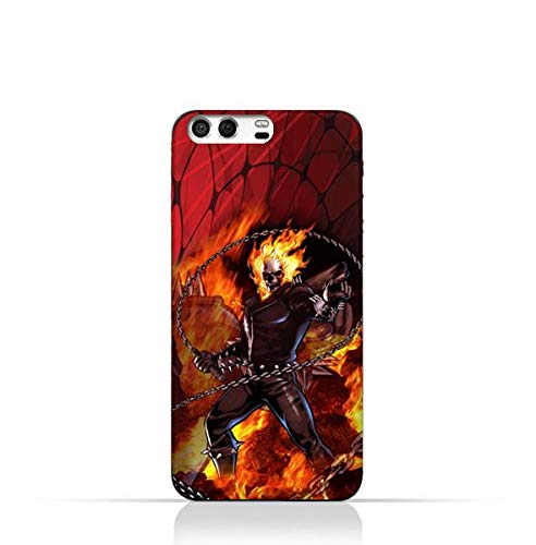 Huawei P10 TPU Silicone Protective Case with Ghost Rider Design