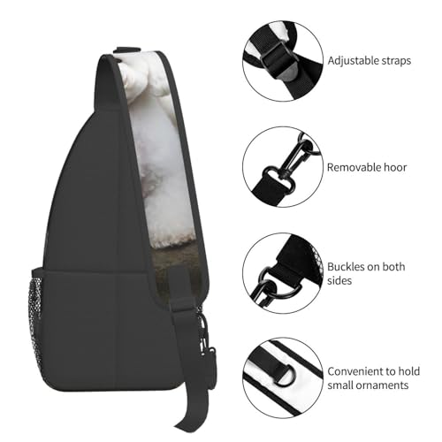 Bolso Cruzado Bichon Frise para Hombre y Mujer miniatura 5