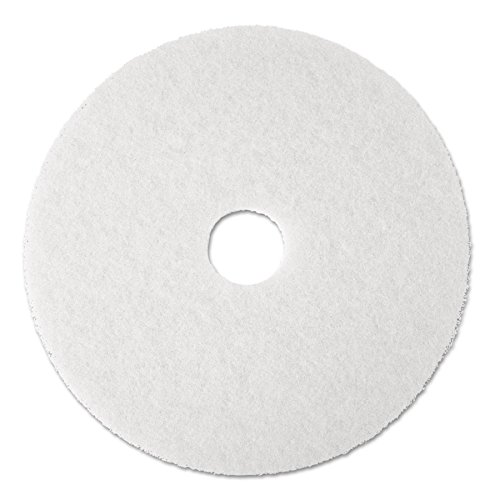 Image of 3M Super Polish Floor Pad 4100, 19 inch Diameter, White (Case of 5)