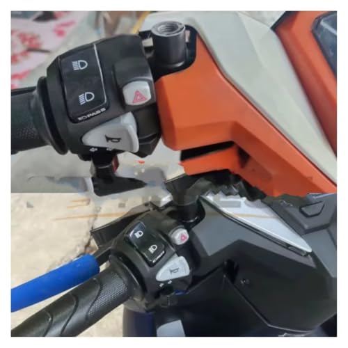 Commande clignotant moto 22mm pour guidon avec bouton de phare et klaxon