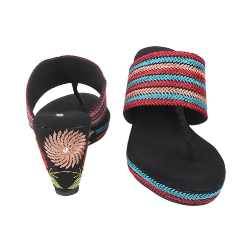 Image of Mochi Women Ethnic Wedge Heel Sandal