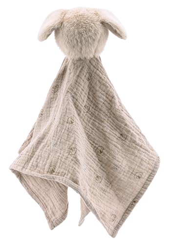 Sterntaler Schmusetuch L Hund Lucky - Baby Kuscheltuch aus leichtem Musselin - Baby und Kinder Schnuffeltuch mit niedlichen Hundekopf - Kuscheltier zum Greifen und Entdecken, sandfarben