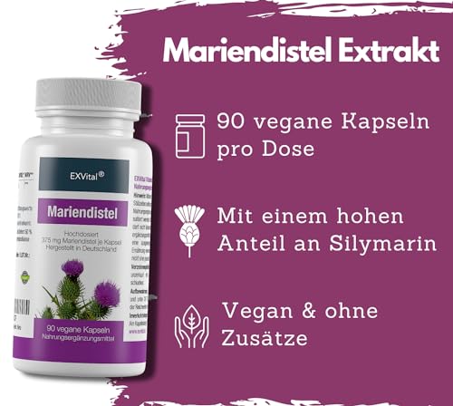 Mariendistel Kapseln von EXVital mit 60% Silymarin
