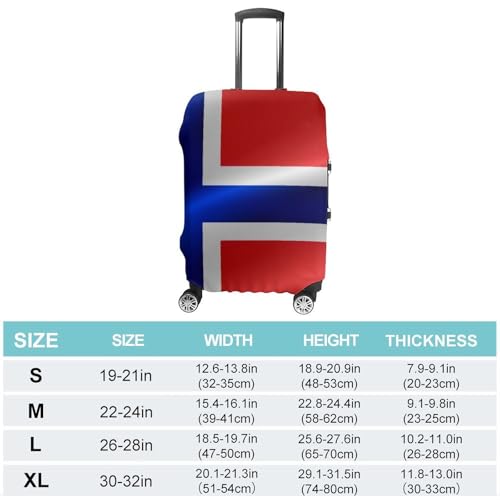 Carry On Luggage Cover Flag of Norway Anti Scratch Travel Luggage Cover Suitcase Protector Suitcase Covers2
