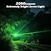 LUMENSHOOTER S20G Hunting Light, 2000Lumens Extremely Bright Predator Light Green Flashlight, Green Light for Hunting Deers, Coyotes, Coons, Hogs, Varmints