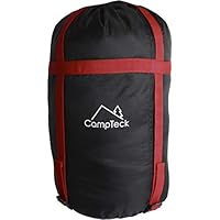 CampTeck U6954 - Leichte Kompressionssack Wasserabweisend Packsack Schlafsack für Schlafsack, Kleidung, Reisen, Camping, Outdoor - schwarz