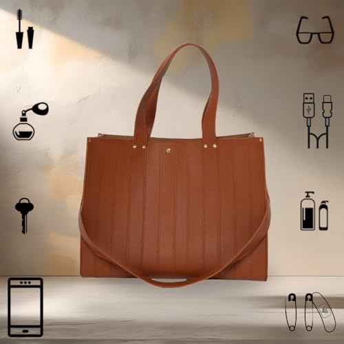 Image of JENN Weekender Tote Bag - Stylish and Durable Travel Tote for Women | Large Capacity Handbag for Short Trips, Getaways, Gym, or Daily Commute