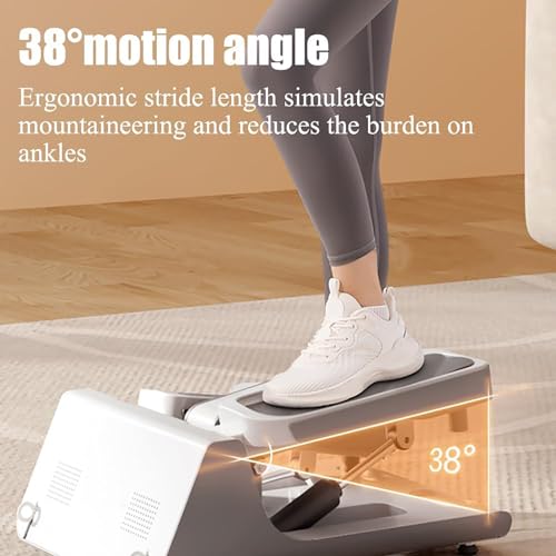 Image of Mini Elliptical Seated Pedal Exerciser with LED Display, 100kg Capacity, 38 Ankle Protection, 30lb Resistance, Ultra Quiet, Space-Saving for Home, Office, Gym Use