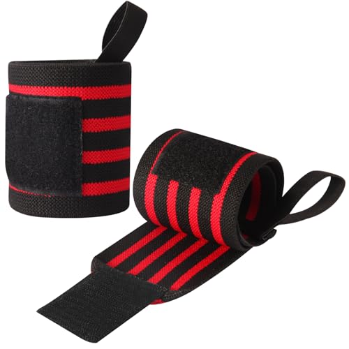 Wrist Support Straps & Lifting Straps, Ultra-Elastic Adjustable Design, Universal Wrist Support Gear for Bench Press, Deadlift, Powerlifting and Gym Training