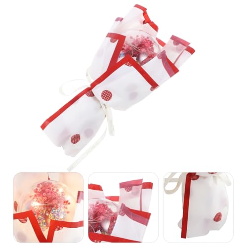 Ramo Artificial de Gypsophila con Luces LED Rojo miniatura 4