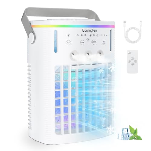 Portable Air Conditioners AC Unit: Cooling Fan That Blow Cold Air Aire Acondicionado Portatil Small Mini Personal Air Cooler For Bedroom & Room