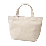 【Reshia】キャンバス生地ハンドバッグ、30*20*10cm、無地、ショルダーバッグ、キャンバスバッグ、ショルダーバッグ、手提げ、刺繍、塗料、DIY、日常通勤通学、自転車、都市使用、多機能トラベル、収納、日常通勤通学、自転車、都市使用、多機能トラベル、収納 (1)