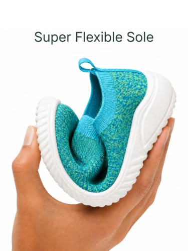 Image of ZULP Galaxy Runner Kids Shoes for Boys & Girls - Lightweight Breathable Slip-On Sneakers | Baby Shoes & Toddler First Step Walking Shoes | Comfortable Everyday Wear (Age 1-4 Years)