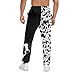 Socira Mens 3D Cow Milk Joggers Sweatpants Fashion Cow Head Casual Trousers Comfy Sports Track Pants with 2 Side Pockets