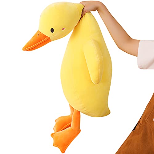 ELAINREN Long Neck Yellow Duck Stuffed Big Pillow/35''