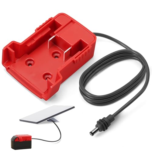 Starlink Mini Battery Adapter Compatible with Milwaukee M18, Starlink Mini Power Cable for 18V Battery, 3.2FT 18AWG Battery Adapter DC Power Cable