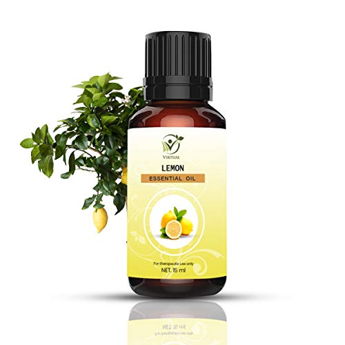 Image of VIRTUAL Mandarin Lemon Essential Oil 15ml Pure Natural Therapeutic Grade Steam Distilled Undiluted Citrus Oil for Skin Care Hair Growth Aromatherapy Diffuser Massage Use