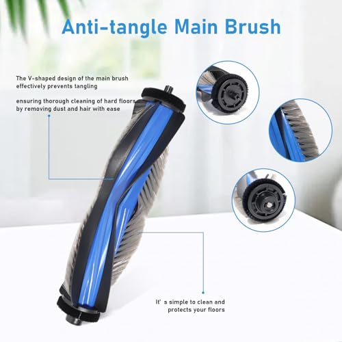 DianSung Replacement Part for Ecovacs Deebot T50 Max Pro Omni,T50 Max Omni, T50 Max Pro Omni Gen2 Vacuum Cleaner,1 Roller Brush + 4 Mop Pad + 4 Dust Bag + 4 Side Brushes + 4 Filter by DianSung - Used condition - Image 3