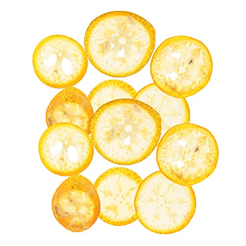 DIYEAH 12 Piezas Rodajas de Naranja Secas Prensadas para Manualidades DIY de Material Natural para Decoración Joyería y Proyectos Artesanales