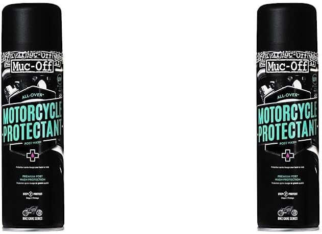 Muc Off608US Motorcycle Protectant, 500 Millilitres - Premium, Corrosion-Inhibiting Post-Wash Motorbike Protection Spray - Safe On All Finishes (Pack of 2)